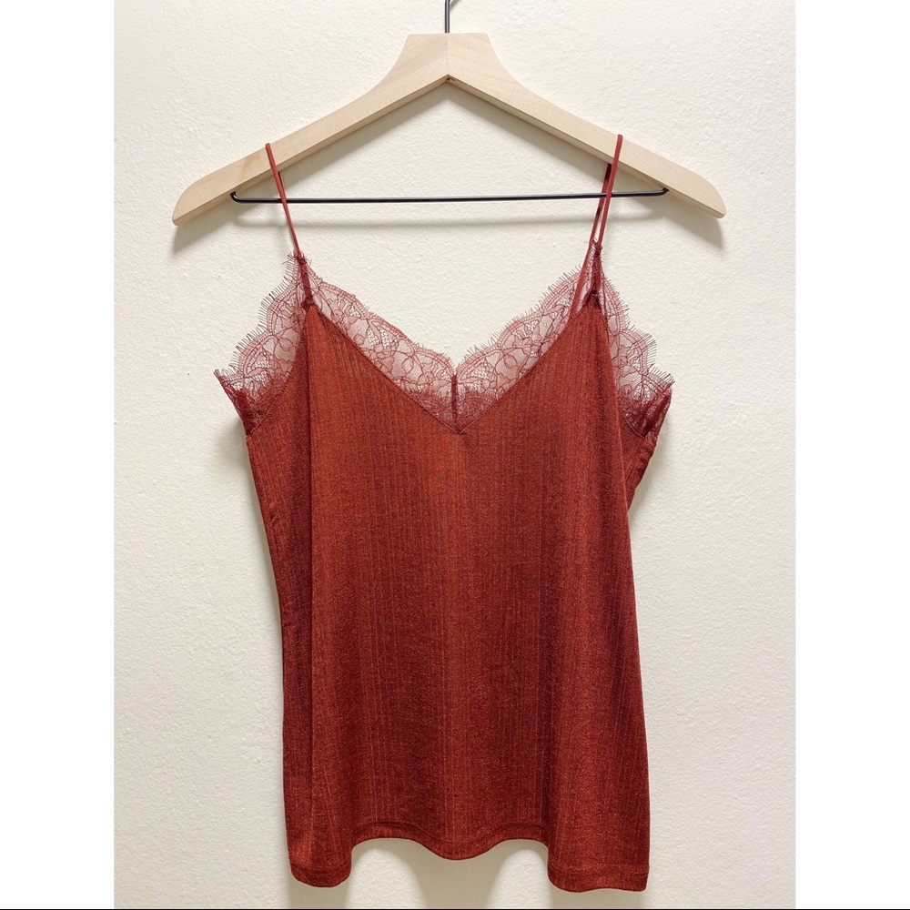 H&M Rust Lace Cami